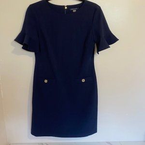 Navy Tommy Hilfiger Scuba Crepe Pocket Dress NWOT